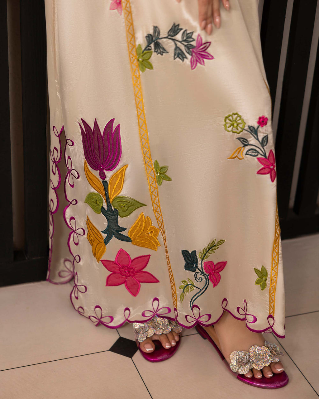 Ivory Jardin Kaftan
